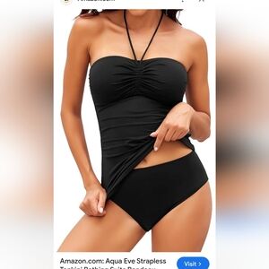 NWT Black 2pc Swimsuit